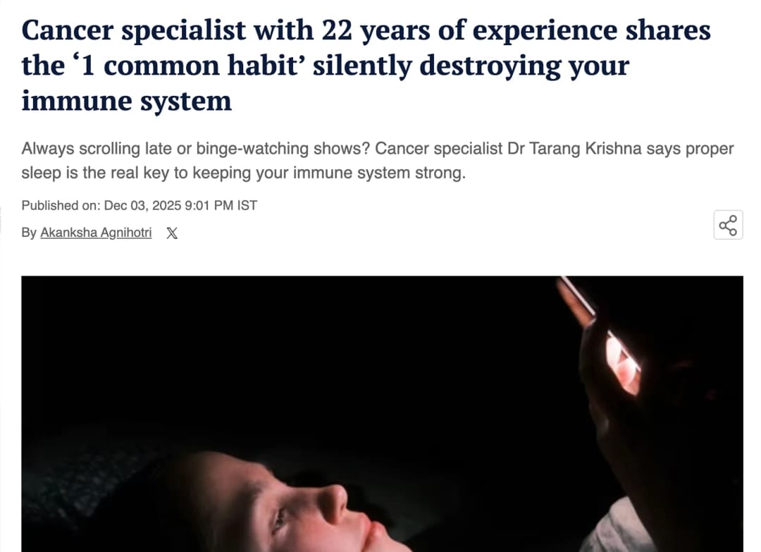 Cancer specialist with 22 years of experience shares the ‘1 common habit’ silently destroying your immune system